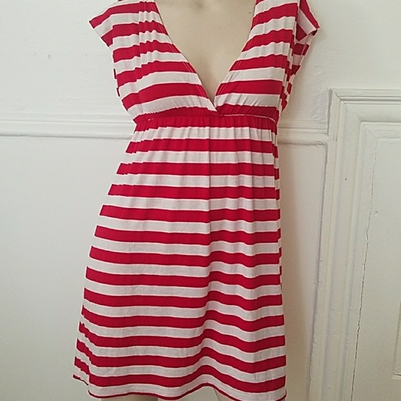 Dresses & Skirts - Red and white striped dress